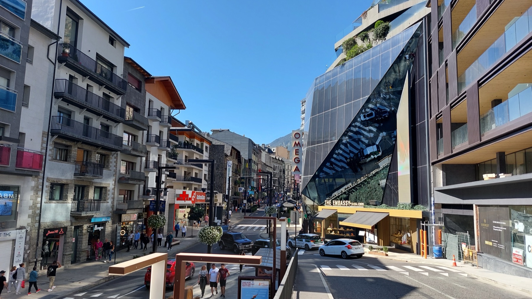 Avinguda Meritxell in Andorra la Vella, Andorra