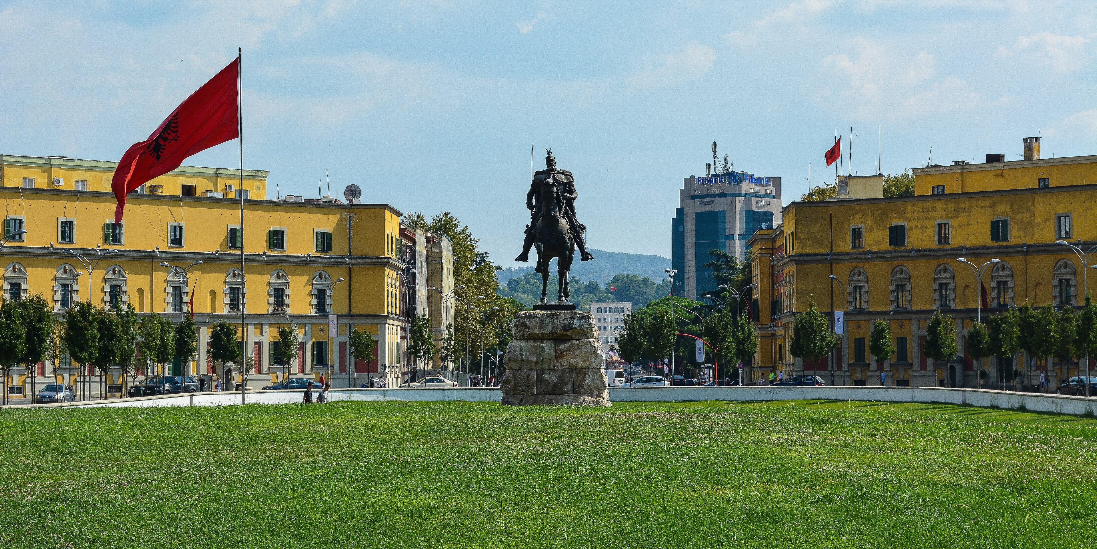 Tirana square in Albania