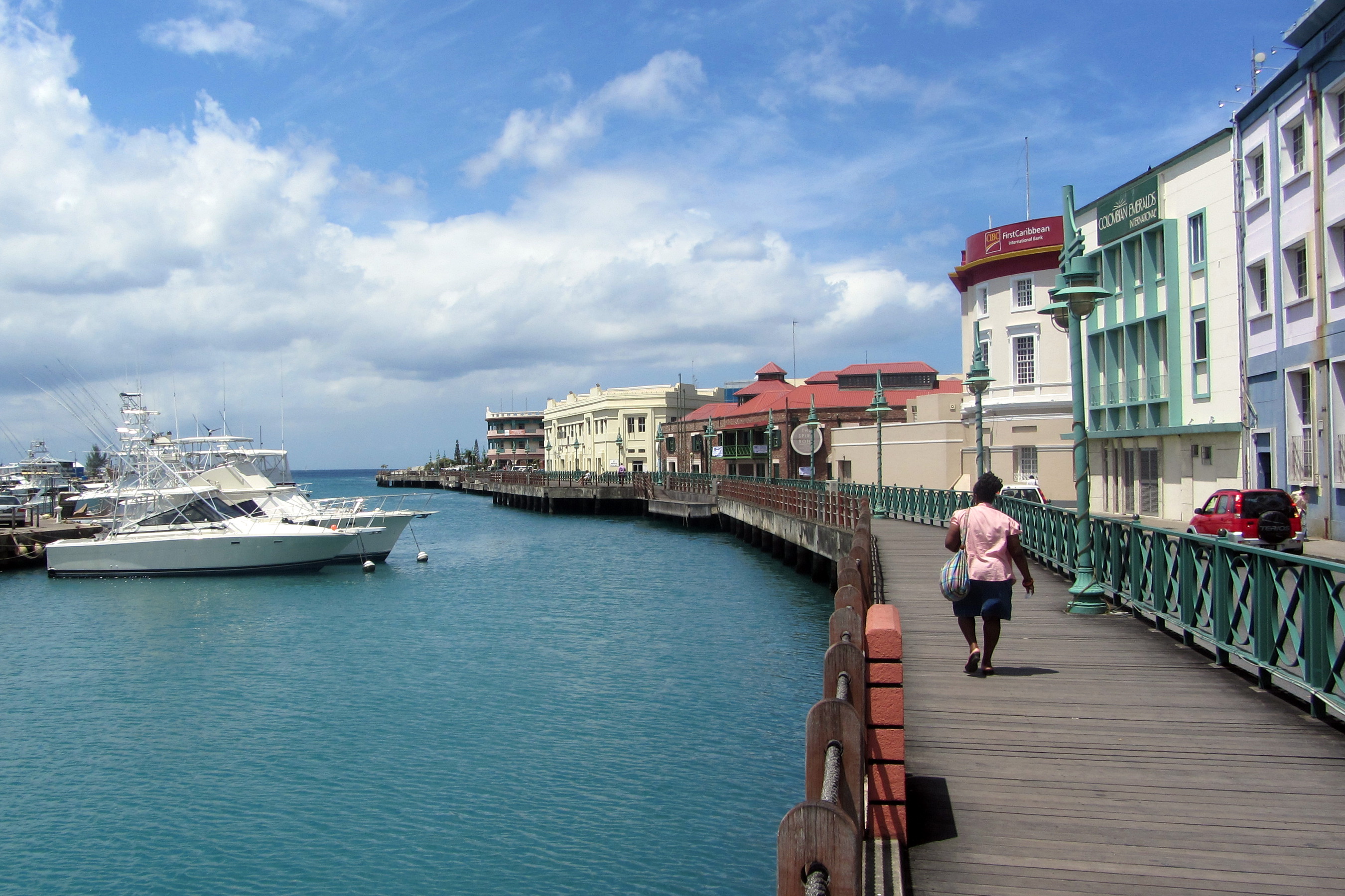 Bridgetown promenade in Barbados
