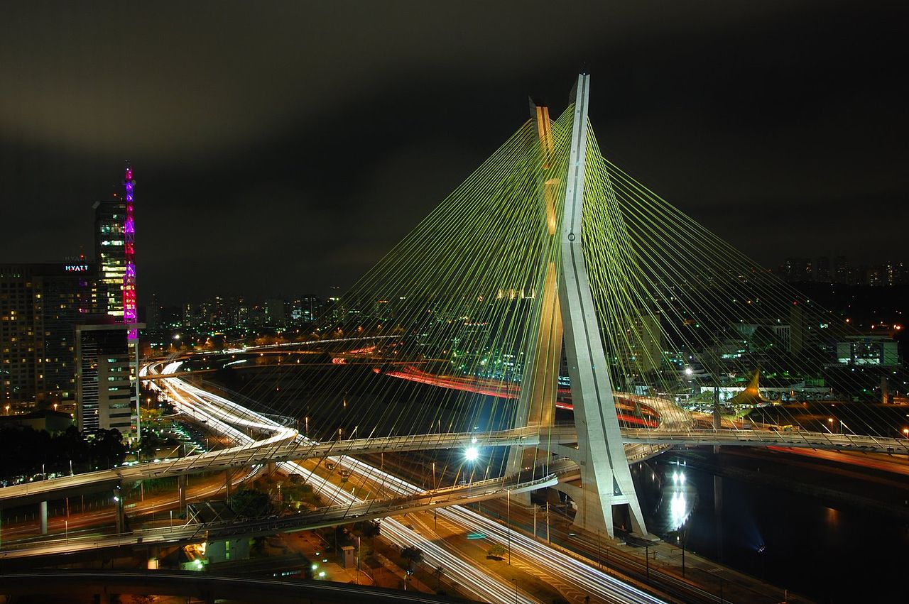 Ponte Estaiada in Sao Paulo, Brazil