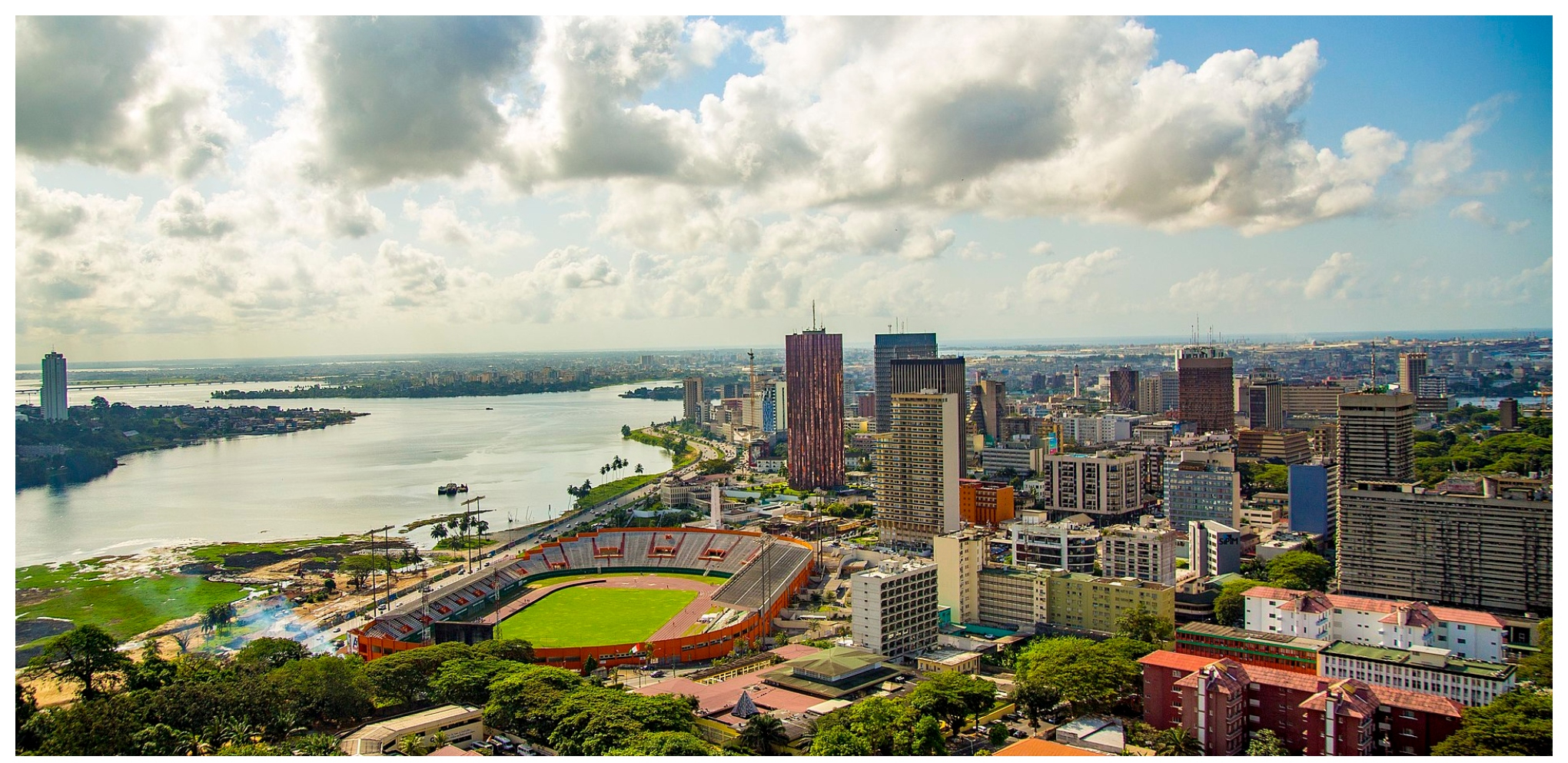 Abidjan skyline in Cote d'Ivoire