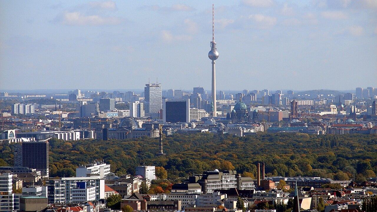 Berlin skyline in Germany