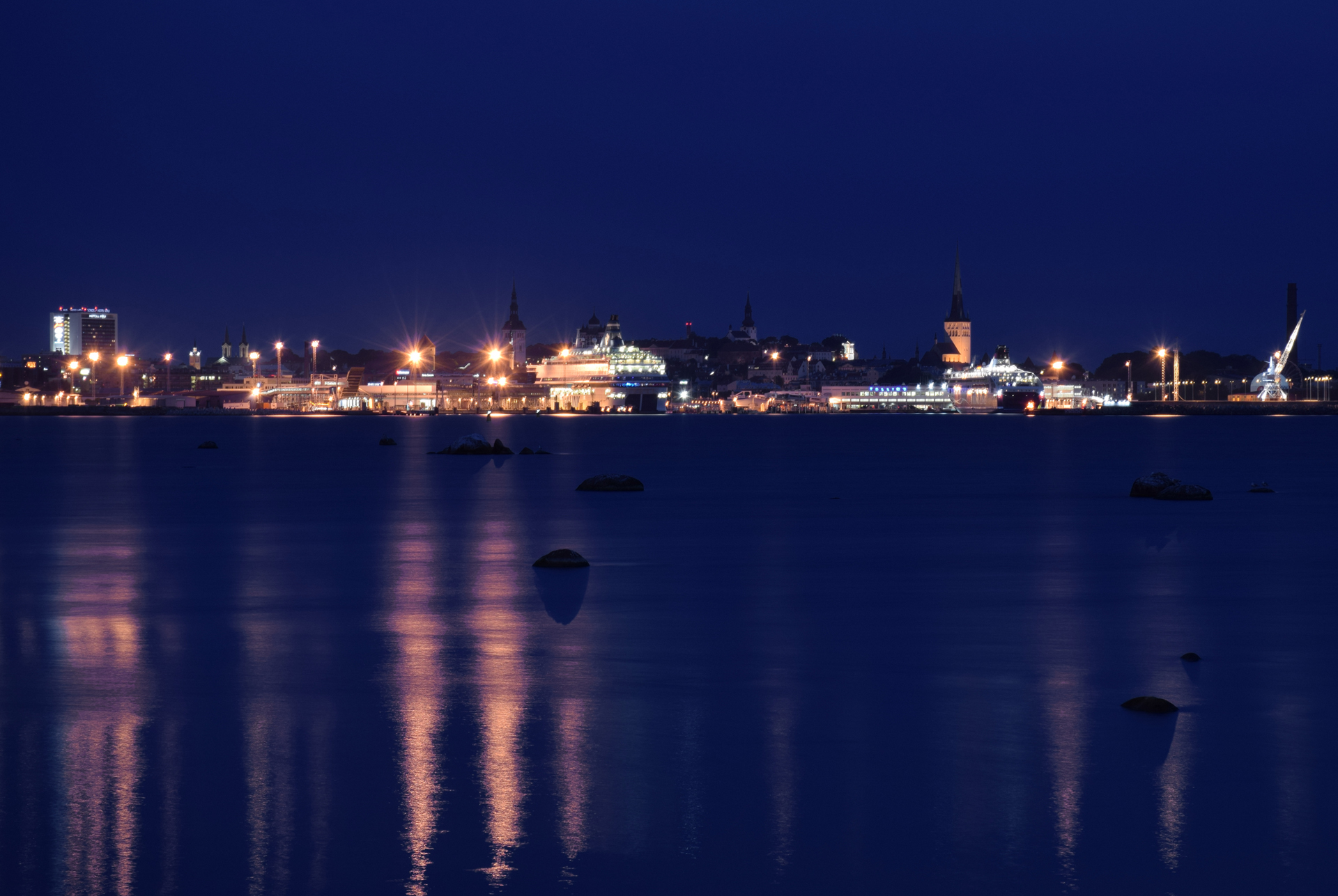 Tallinn skyline in Estonia