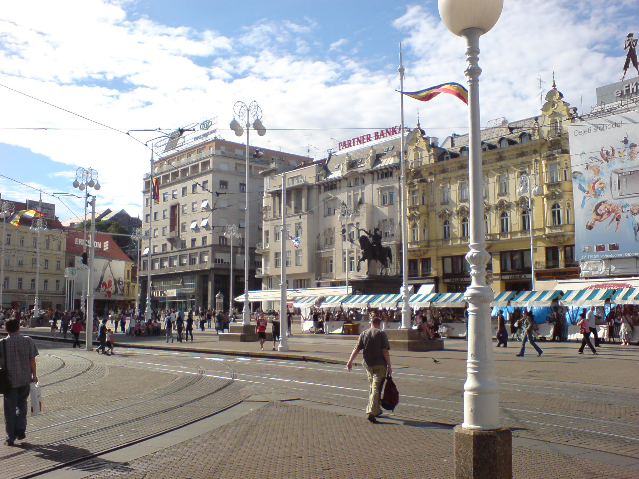 Zagreb skyline in Croatia