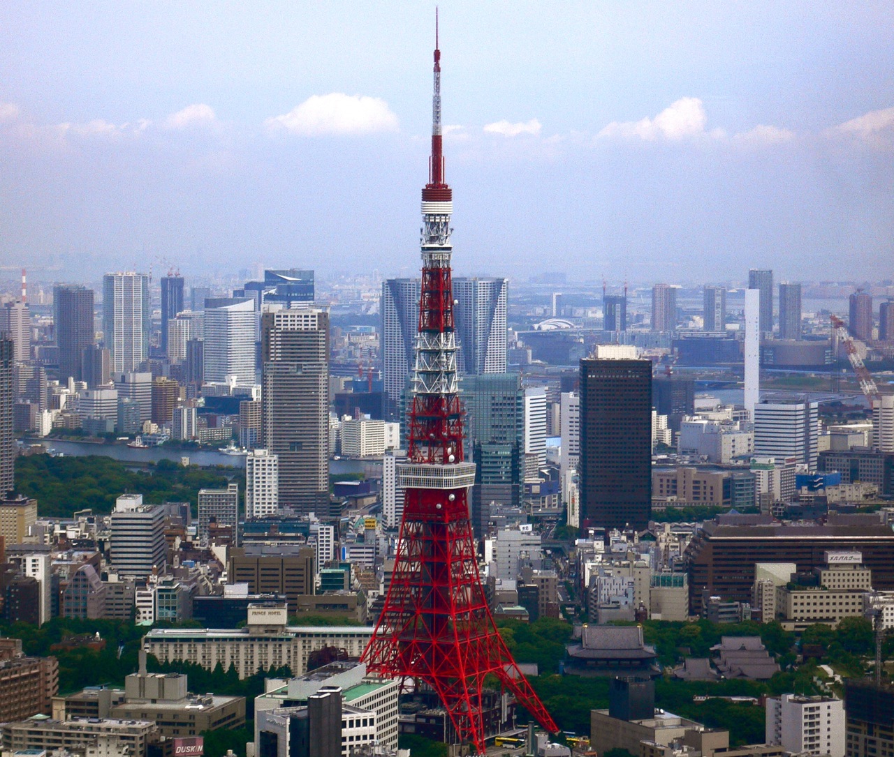 Tokyo skyline in Japan
