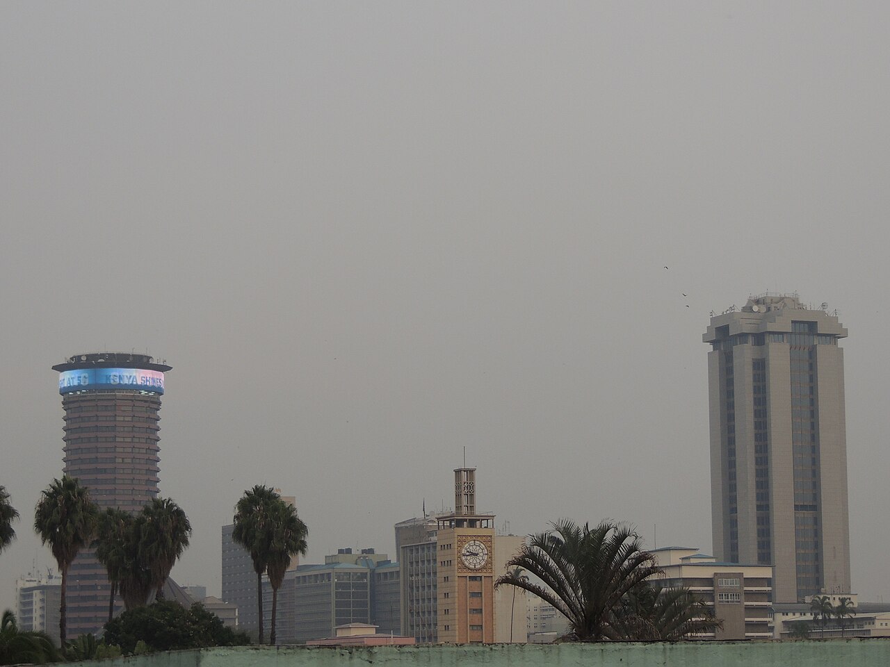 Nairobi skyline in Kenya
