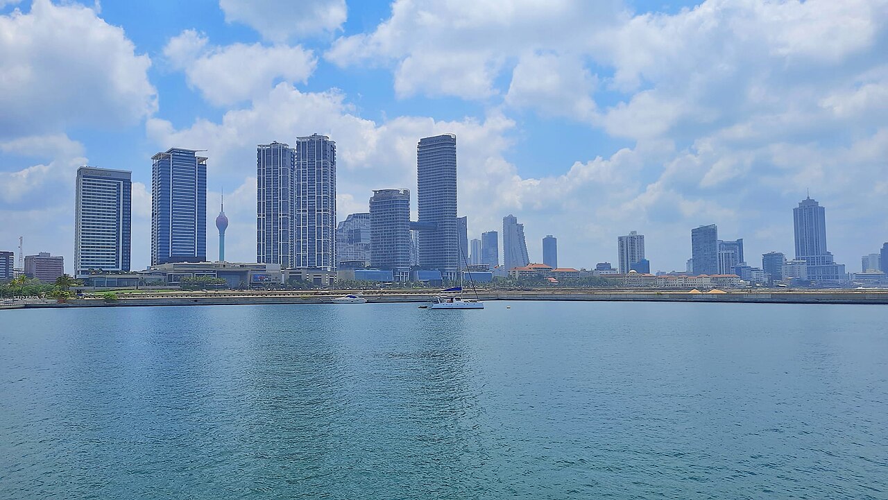 Colombo skyline in Sri Lanka