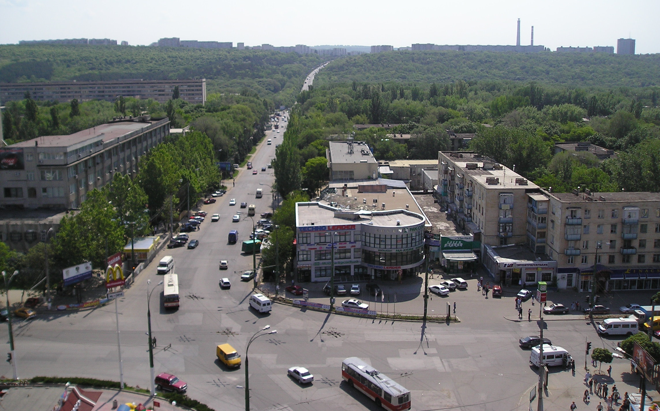 Chisinau city panorama in Moldova