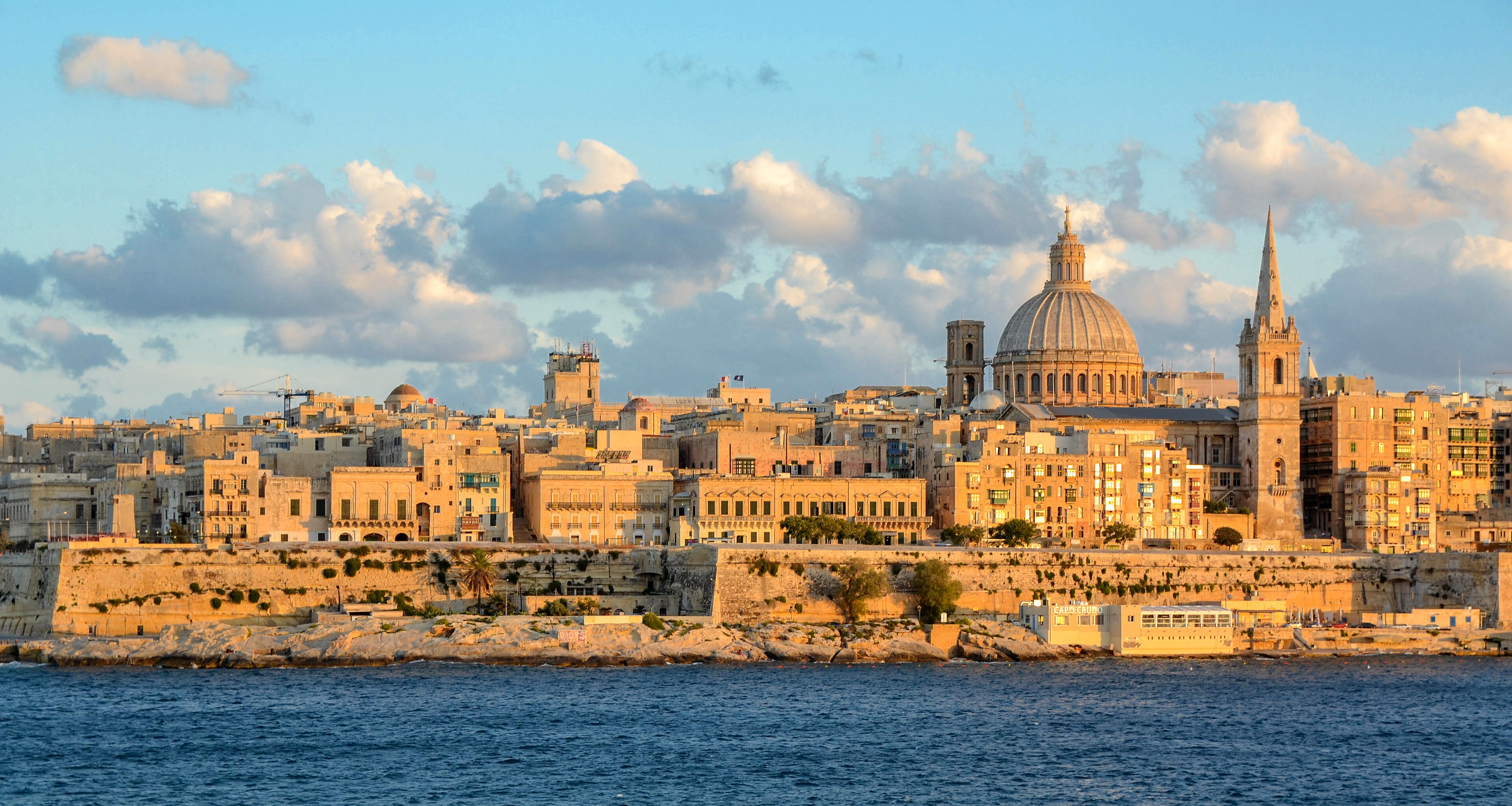 Valletta harbour in Malta