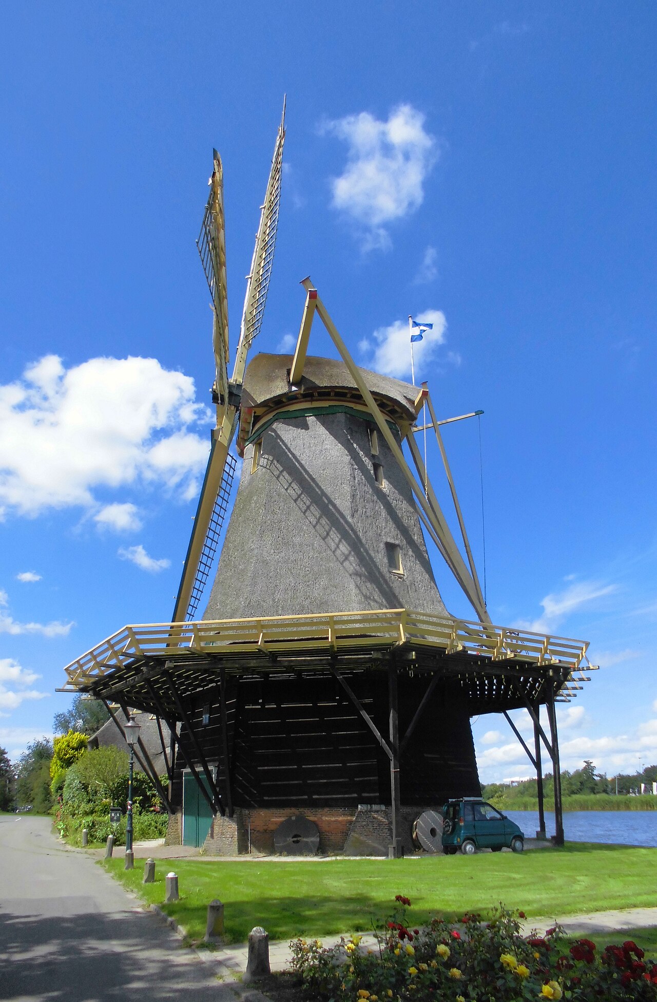 Windmill in Weesp, Netherlands