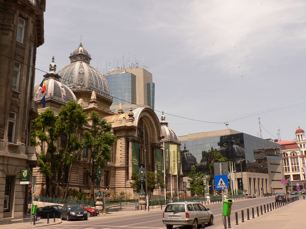 Calea Victoriei in Bucharest, Romania