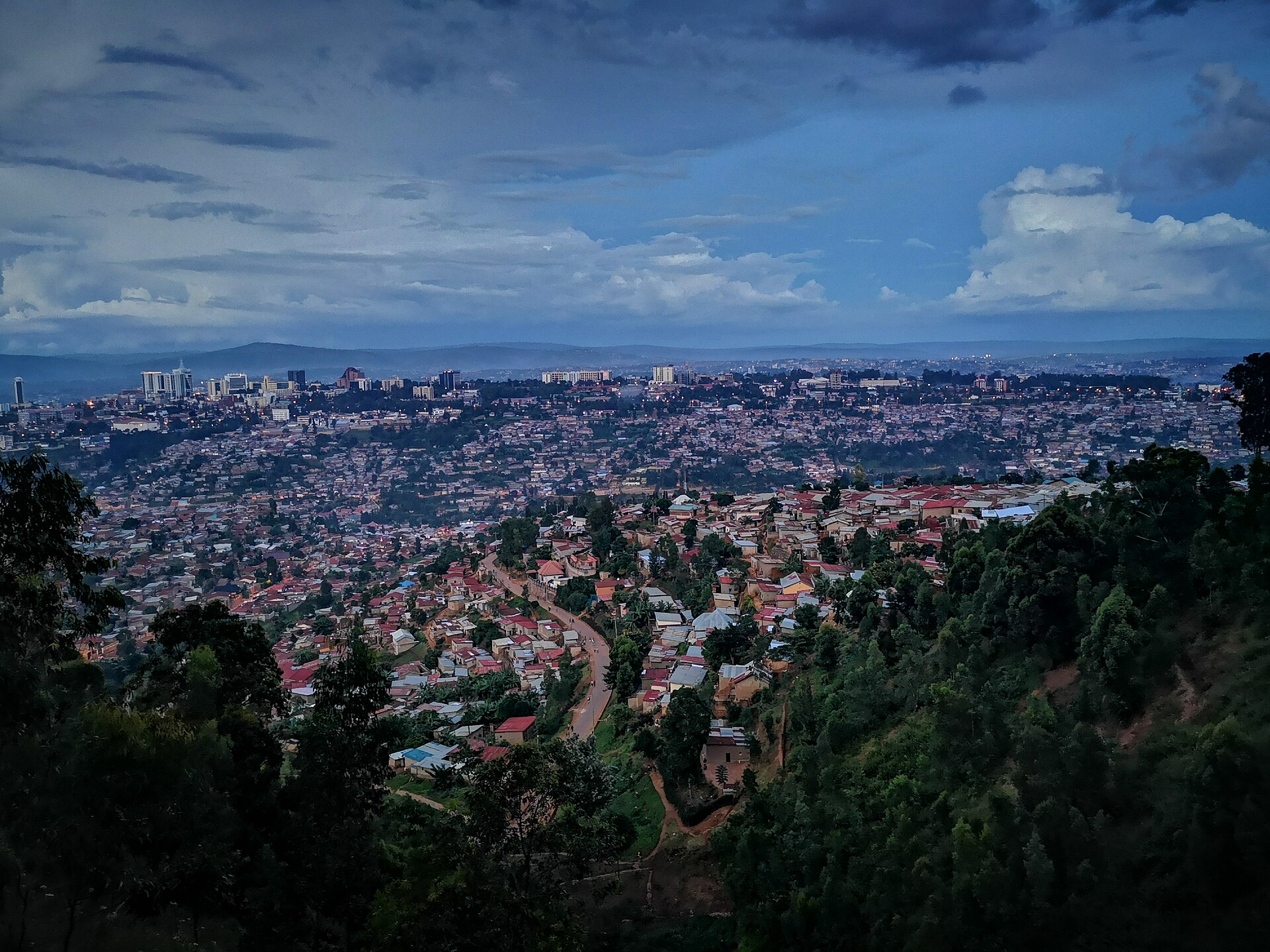 Kigali city in Rwanda