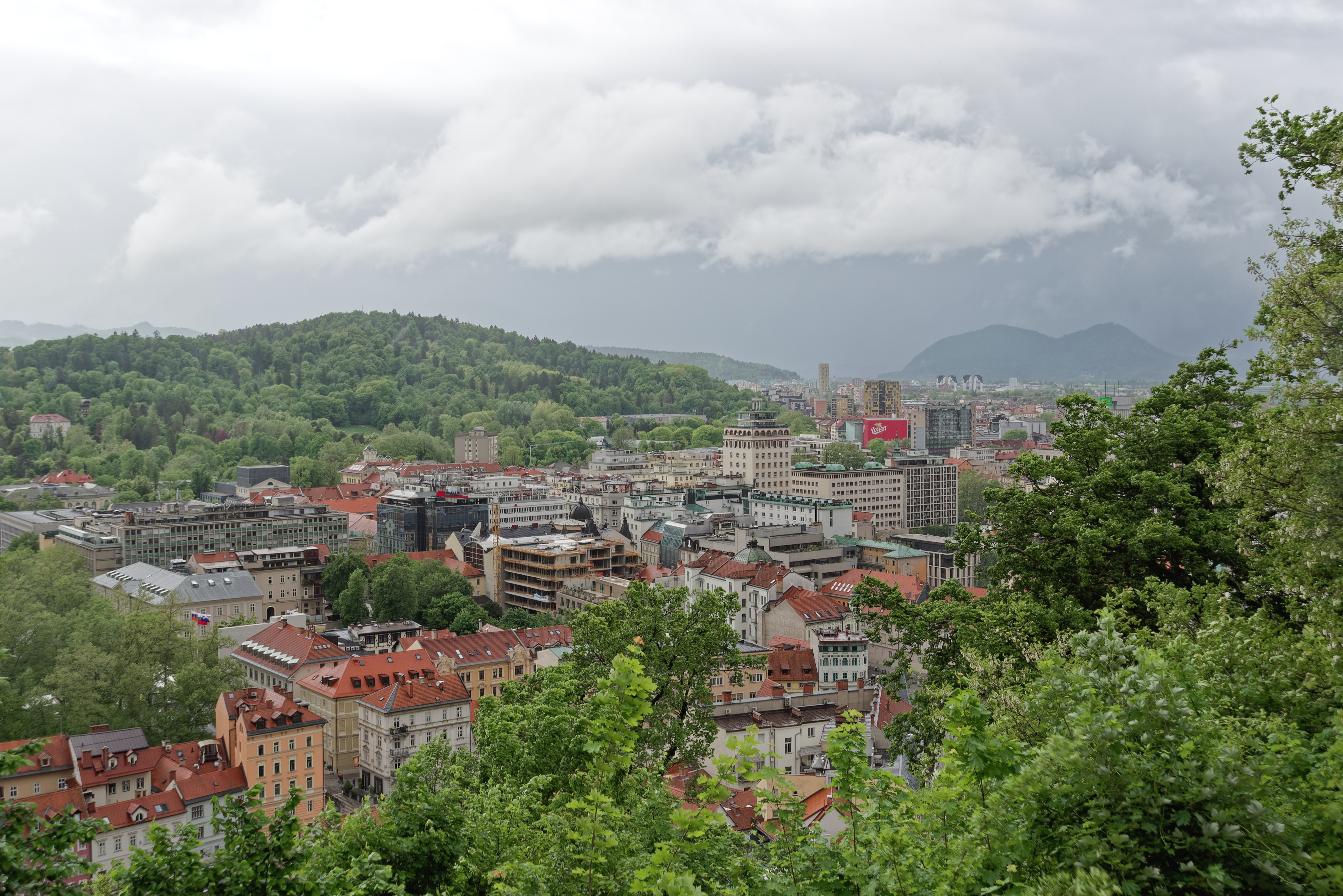 Ljubljana skyline in Slovenia