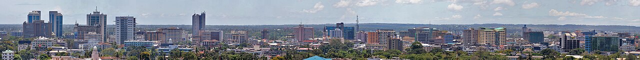 Dar es Salaam skyline in Tanzania