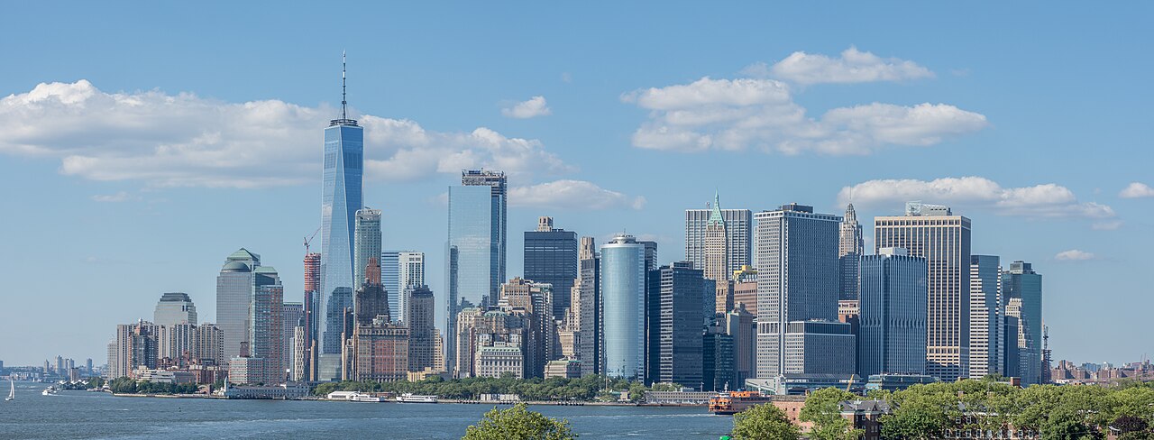 New York City skyline in the United States