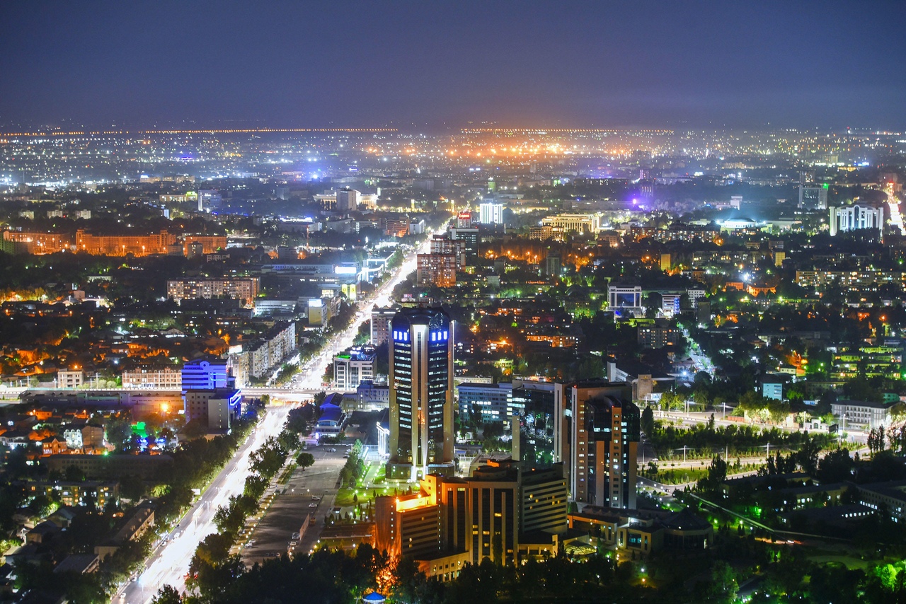 Tashkent skyline in Uzbekistan