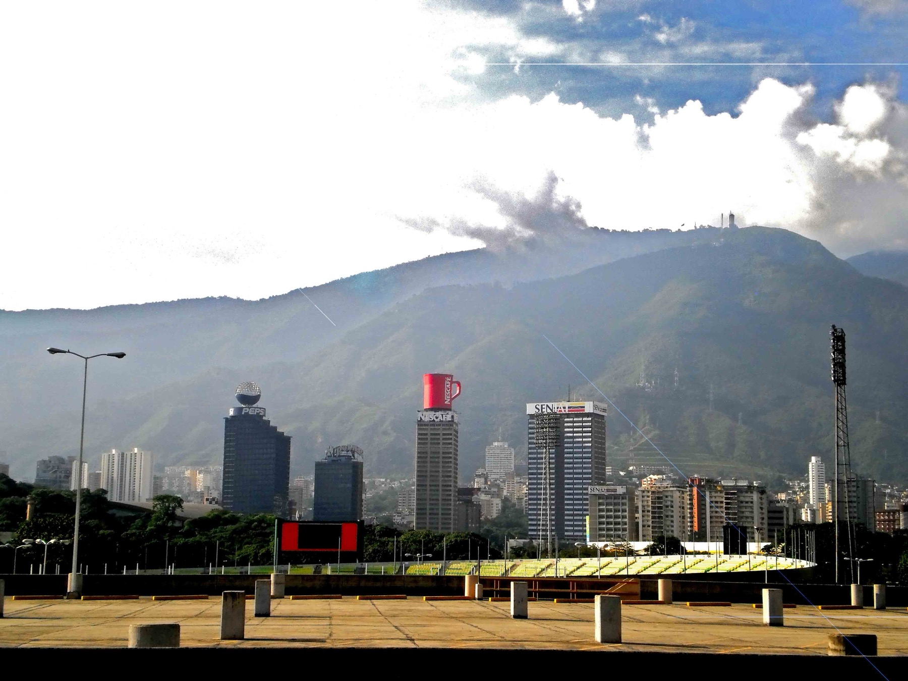Caracas skyline in Venezuela